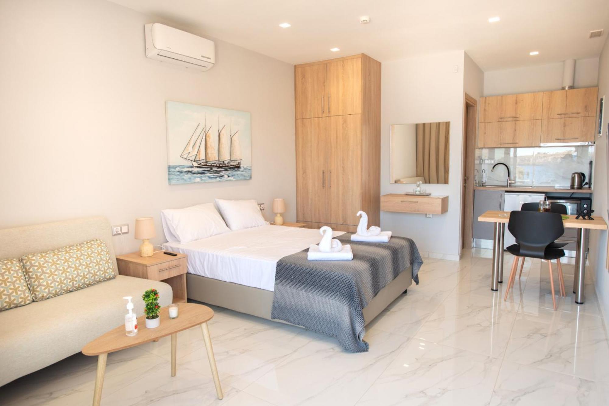 Beachfront Studio Kyma West ~ Crete's Hidden Gem Kaloi Limenes Exterior foto